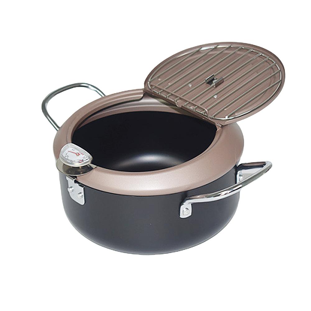 Cook N Home Deep Fryer Pot, Japanese Tempura Small Stainless Steel