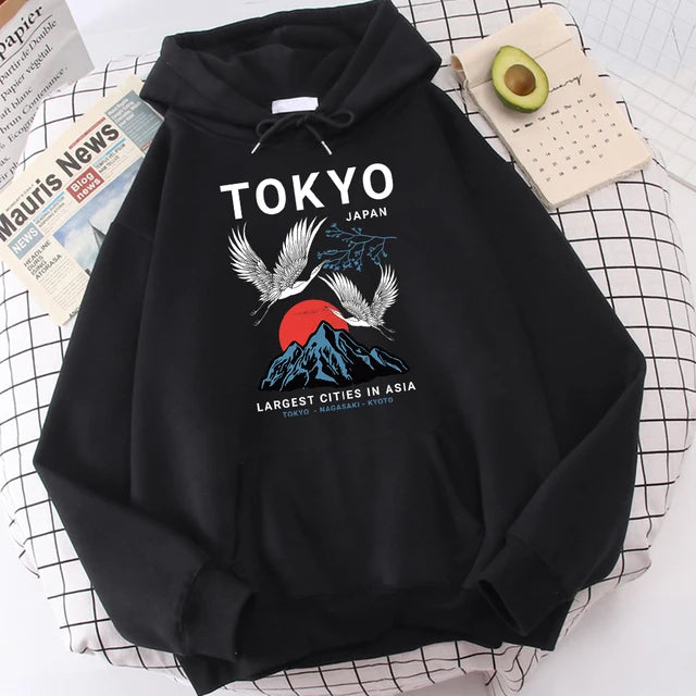 Sudadera con Capucha Harajuku Tokio (14 Colores)