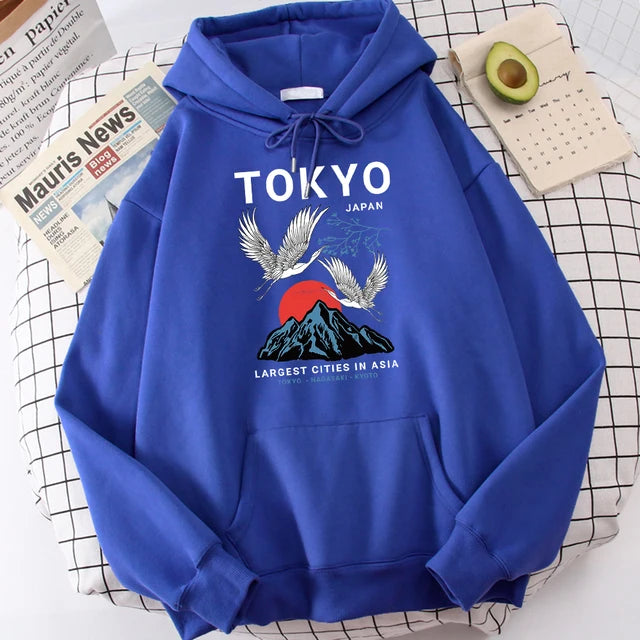 Sudadera con Capucha Harajuku Tokio (14 Colores)