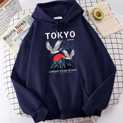 Sudadera con Capucha Harajuku Tokio (14 Colores)