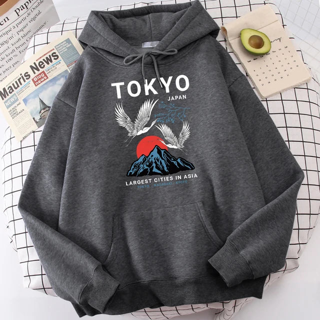 Sudadera con Capucha Harajuku Tokio (14 Colores)