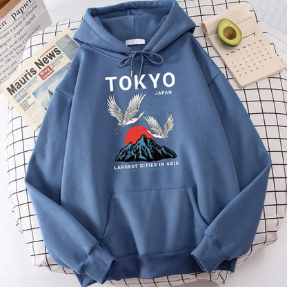 Sudadera con Capucha Harajuku Tokio (14 Colores)