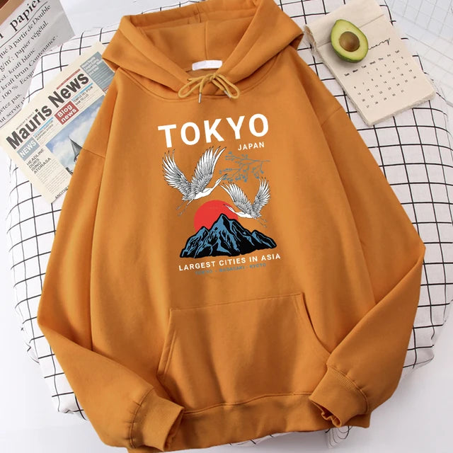 Sudadera con Capucha Harajuku Tokio (14 Colores)