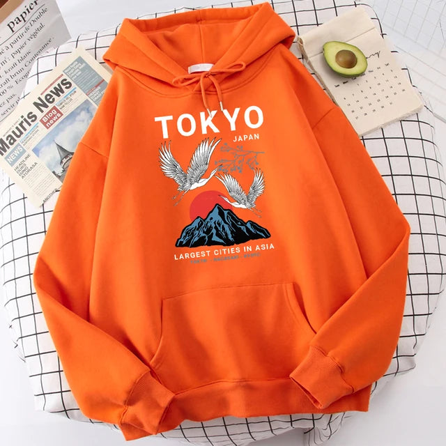 Sudadera con Capucha Harajuku Tokio (14 Colores)