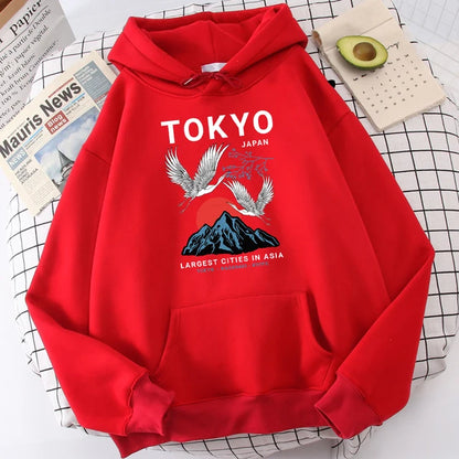 Sudadera con Capucha Harajuku Tokio (14 Colores)