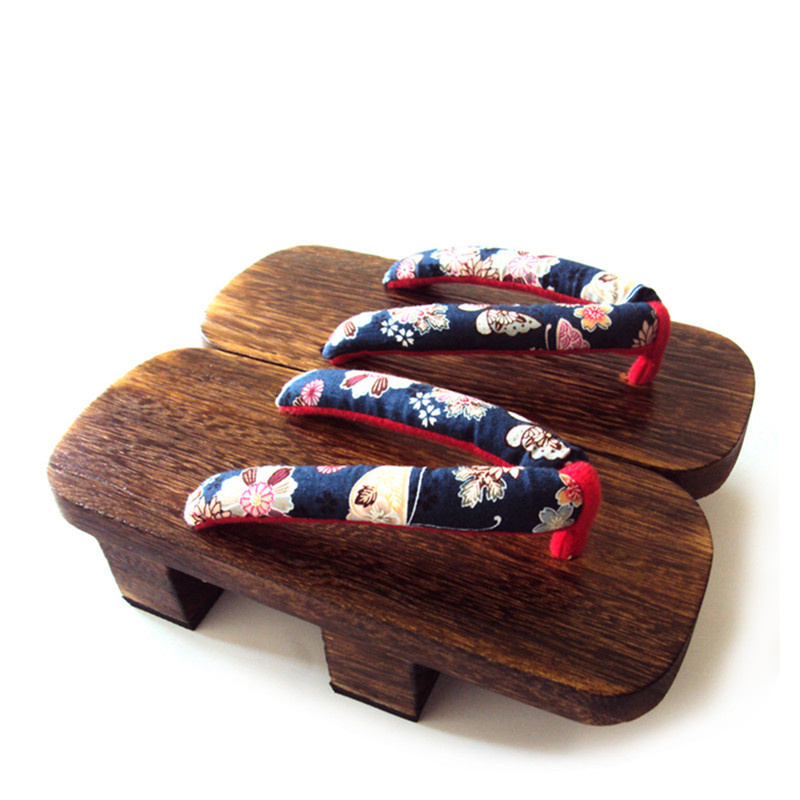 Amazon.com: Two-tooth Clogs High Heels Flip Flop Sandals Japanese Mens  House Slippers Traditional Clogs Geta Japanese Wooden Shoes For Men Women,  Matching Festival Party Halloween ( Color : E , Size :