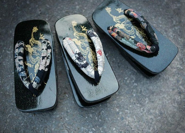 Traditional discount geta sandals