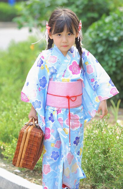 Kimono japones para niña sales