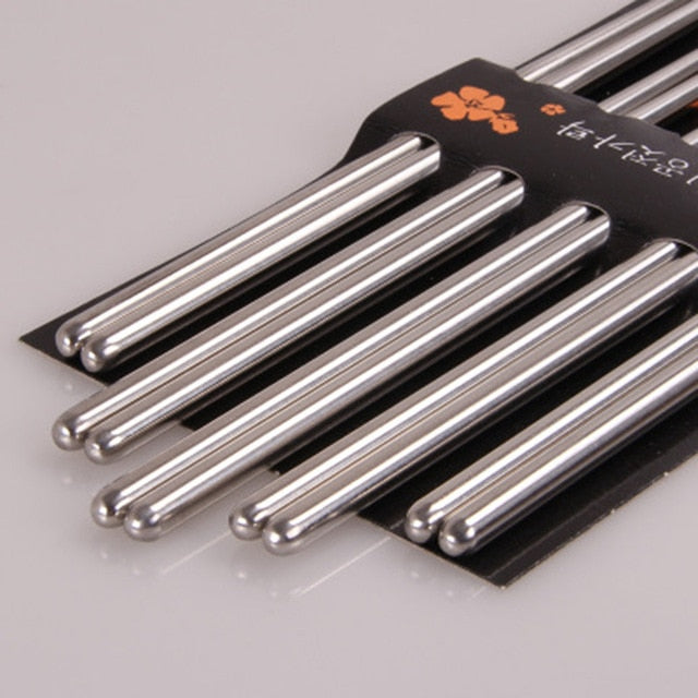 5 Pairs of Metal Chopsticks Stellata (3 Models)