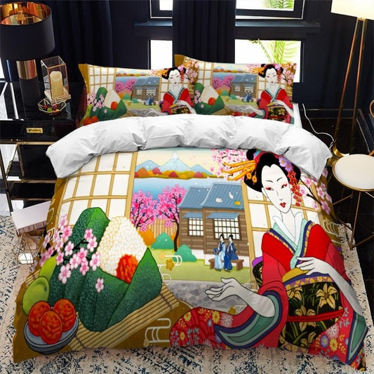 japanese inspired bedding