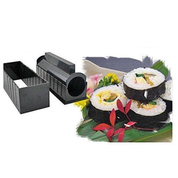 Sushi Making Kit, Sushi bazooka roller kit with Bamboo Mats, Complete Sushi  Maker with Sushi Rice Roll Mold Shapes, Fork, Spatula Blade, Sauce Dishes