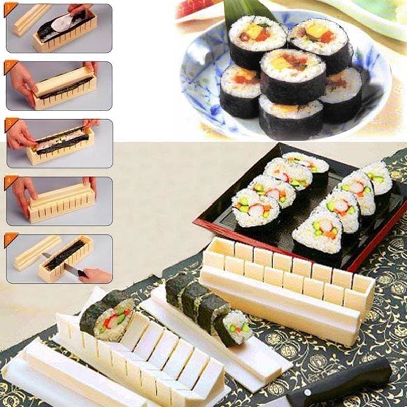 Sushi Maker Roller Rice Mold Japanese Bazooka Bento Accessories