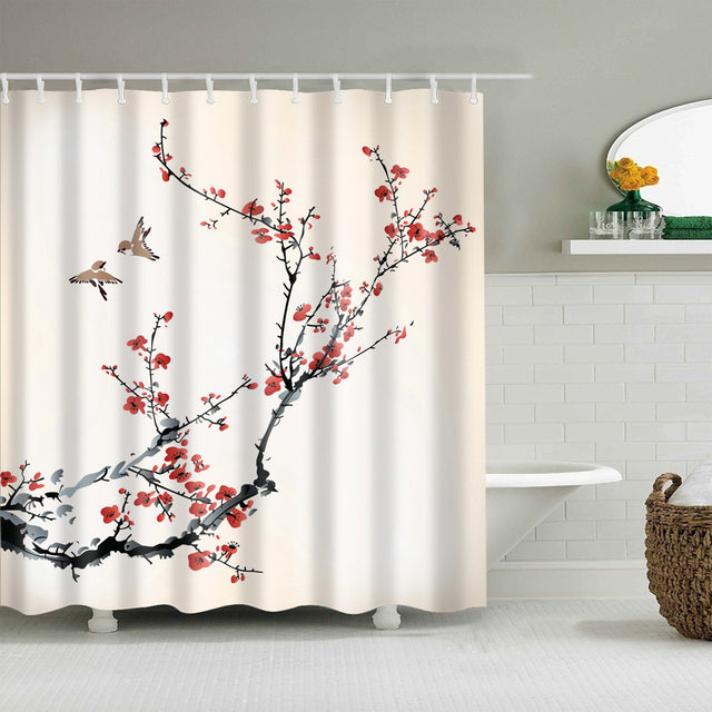 Shower Curtain Fukui III - Japanese Shower Curtains - My Japanese Home