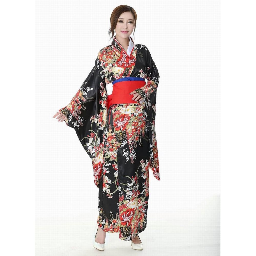 Japanese Crane Cotton Kimono Robe | Japan Objects Store