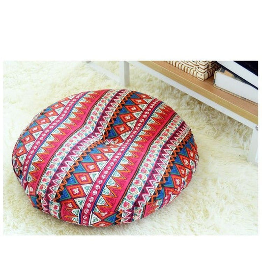 Pxcl Cotton Chair Cushion, Japanese Style Tatami Square Floor